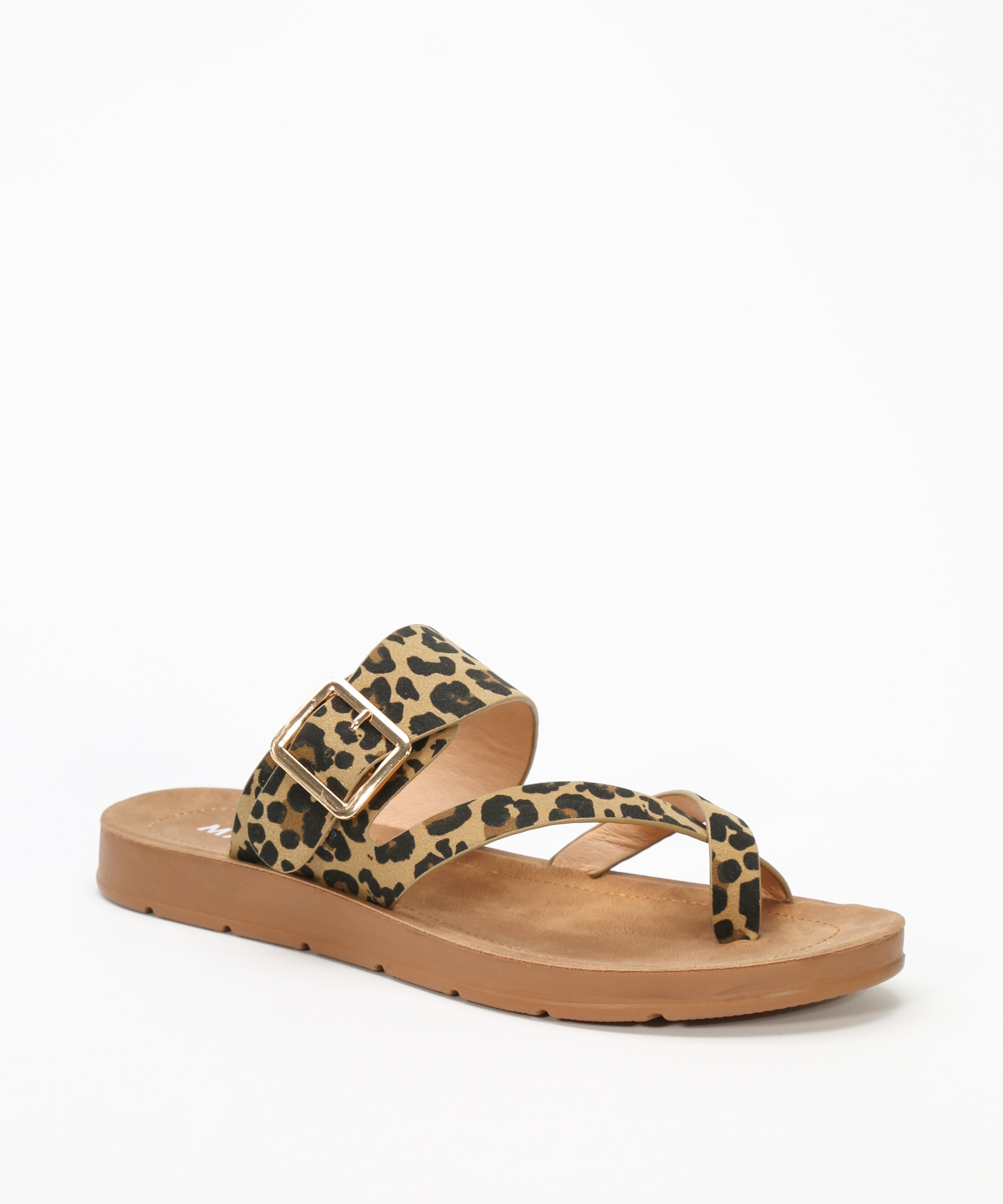 Sand&aacute;lias rasas animal print